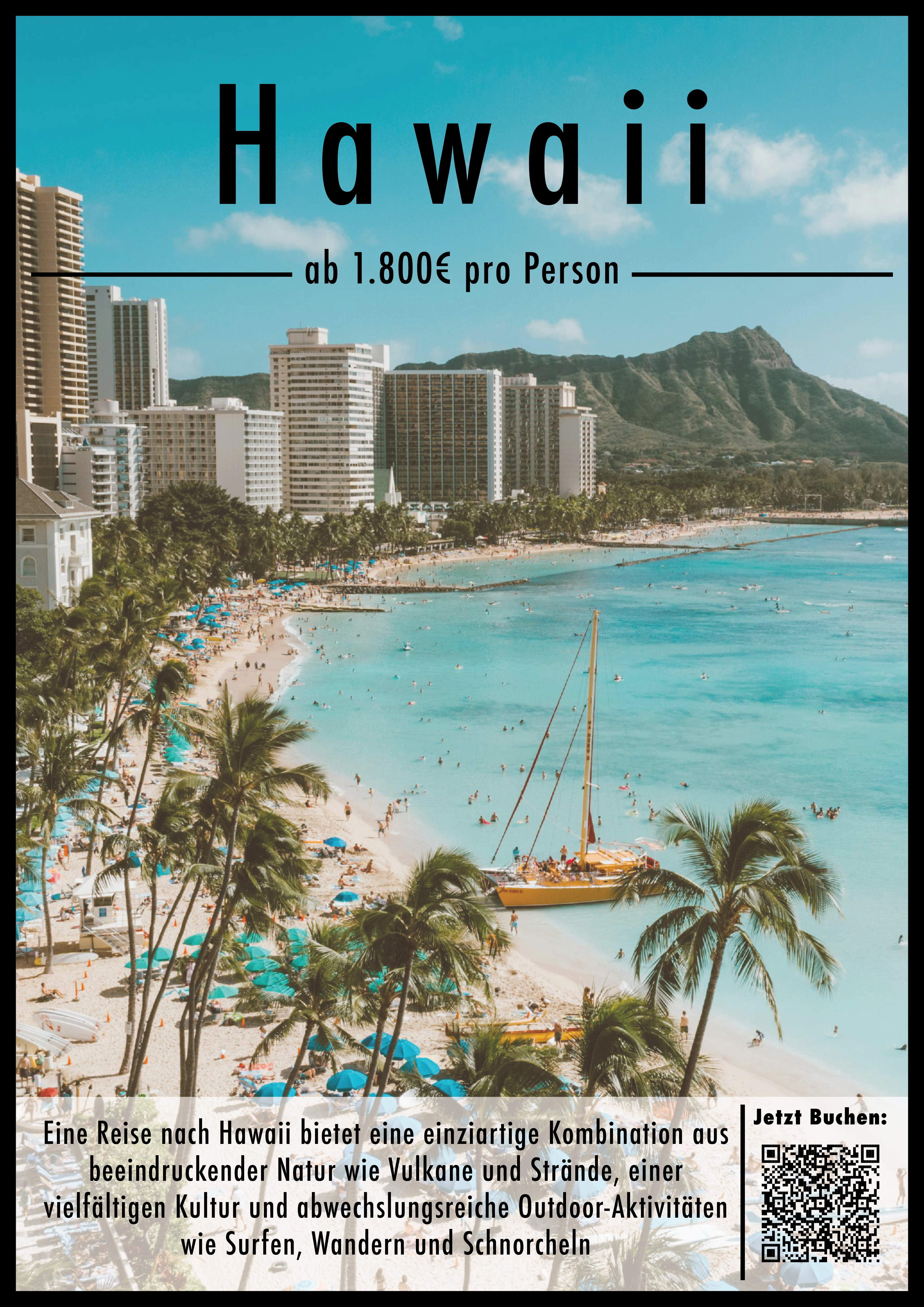 Hawaii Reiseposter